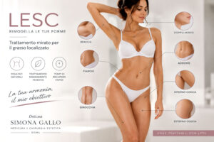 LESC a Roma per il trattamento del grasso localizzato su addome, fianchi, cosce, braccia e ginocchia